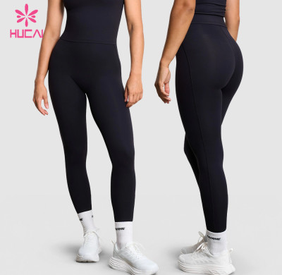 Custom High Waist Full Length Training Leggings for Wholesale and Private Label Buyers
