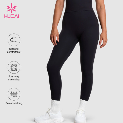 Custom High Waist Full Length Training Leggings for Wholesale and Private Label Buyers