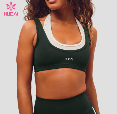 Custom Layered Halter Neck Bra with Double Layer Underband for Studio and Dance Labels