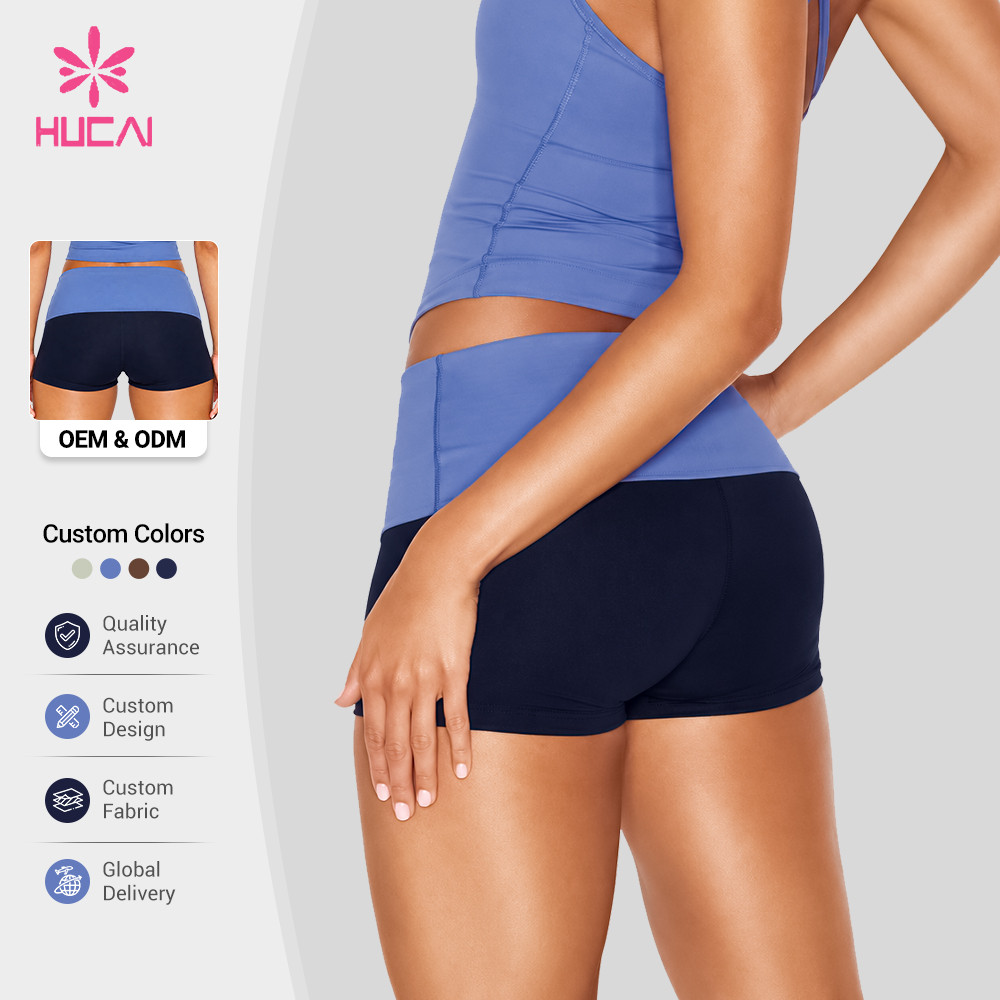 Body and waistband colour options for custom booty shorts