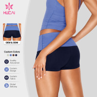 Custom Two Tone Fold Over Waist Booty Shorts for Private Label Brands