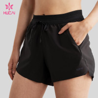 Custom Drawstring Running Shorts with Mesh Waistband for OEM Buyers