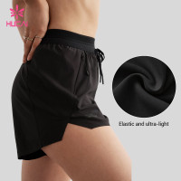 Custom Drawstring Running Shorts with Mesh Waistband for OEM Buyers