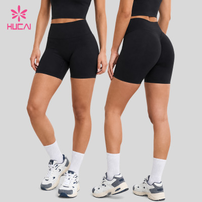 Custom High Waist Scrunch Biker Shorts for Private Label and OEM Brands