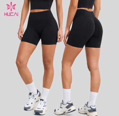 Custom High Waist Scrunch Biker Shorts for Private Label and OEM Brands