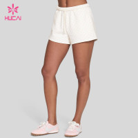 Custom Printed Polka Dot Sweat Shorts for Women's Athleisure Brands
