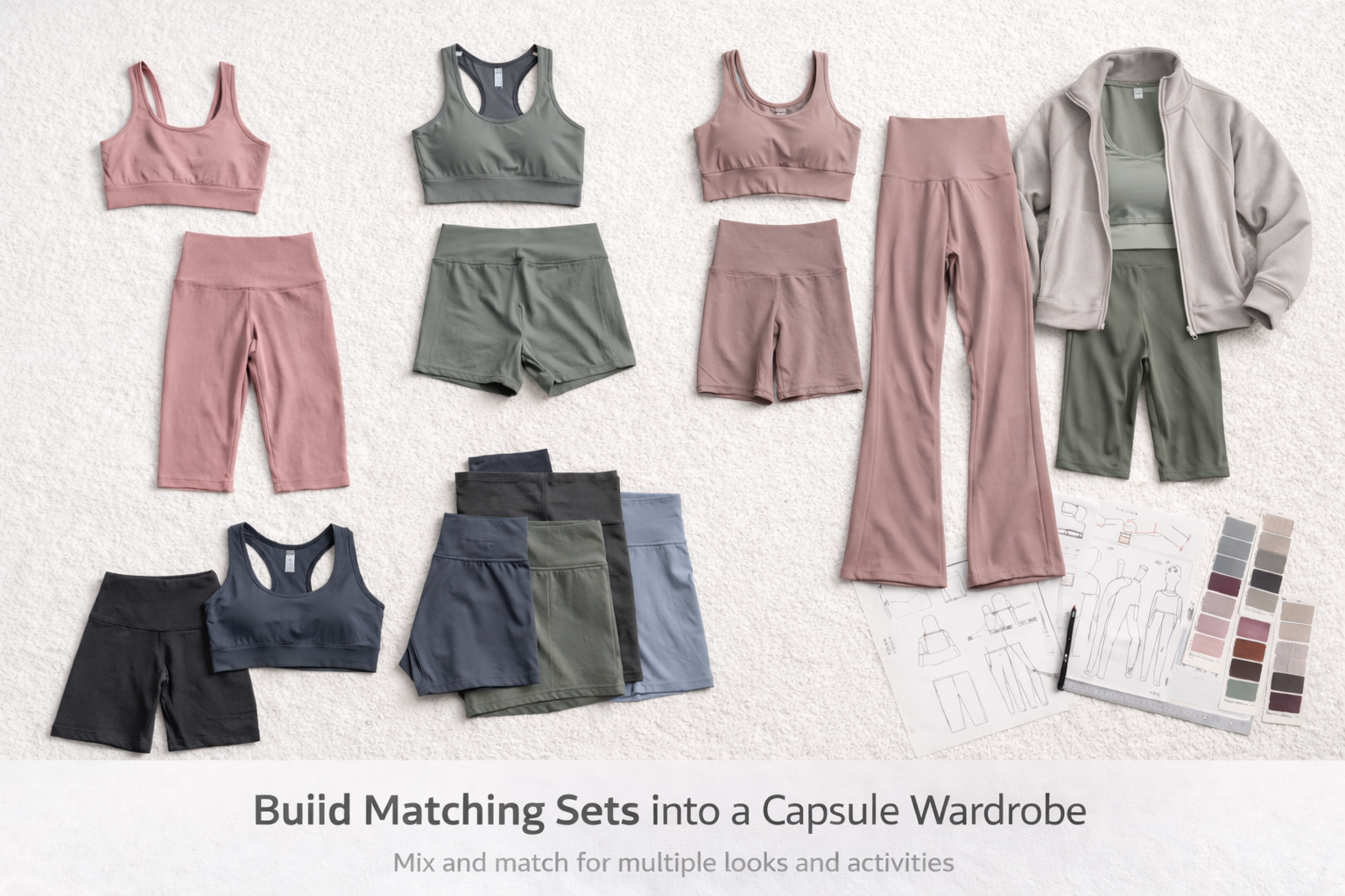 Examples of studio-to-life matching set combinations
