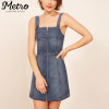 OEM women fashion new design mini length skirt denim dress