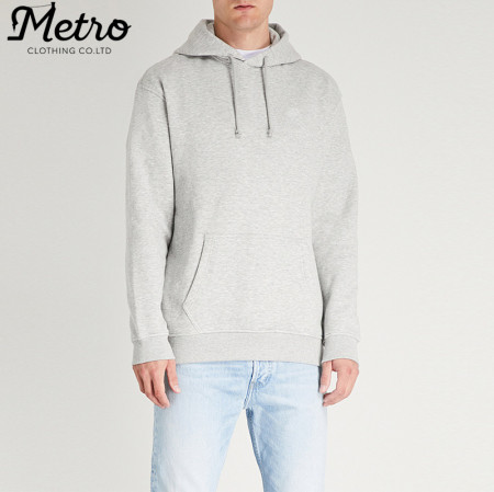 Wholesale Men Drawstring Blank Cotton French Terry Hoodies Metro