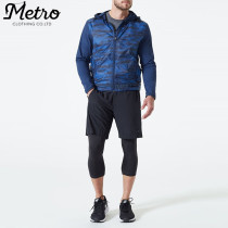 Wholesale mens 100% polyester camo reflective running jackets