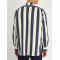 OEM Custom Fashion Mens Asymmetric Striped Shirts