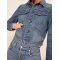 China supplier new fashion women hip length jean jakcets