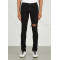Custom mens broken black distressed skinny new design jean pants
