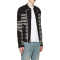 Fashion Wholesale Custom Mens Black Striped Biker Jackets
