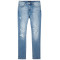 Wholesale fashion mens denim wear distressed skinny jeans pants