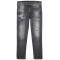 Custom distressed slim leg fashion jeans denim pants for mens
