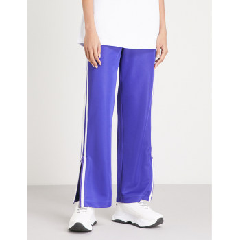 Custom womens side stripe pants 100% polyester jogger sweatpants