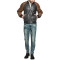 Custom Mens Contract Band Leather Bomber Jackets
