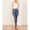 Wholesale fashion women high rise front zipper denim jeans