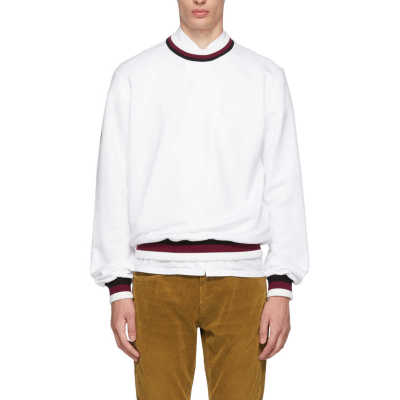 Custom Mens Loose Contract Color Ribbing Sweatshirts