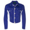 Wholesale mens fashion color block denim jackets