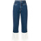 Wholesale womens contrast cuff fisherman jeans pants