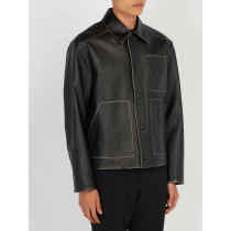 Custom Mens Concise Faux Leather Jackets