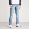Wholesale mens mide rise slim fit washed denim jeans pants