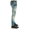 Custom Mens Distressed Skinny Fit Biker Denim Jeans
