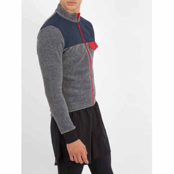 Custom Mens Zip-through Cycle Top Fleece Jackets