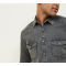 Custom mens fashion wear long sleeves grey denim T-shirts