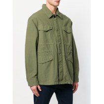 Wholesale mens green cotton military oversized jackets