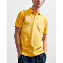 Wholesale mens fashion design yellow polo t-shirts