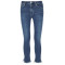Wholesale womens high rise washed blue cropped skinny jeans