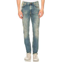 Custom Mens Antique Washed Slim Fit Denim Jeans
