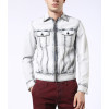 Wholesale Mens Off White Bleached Washed Denim Jackets