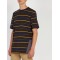 Custom Mens Striped Contrast-panel Cotton T shirts
