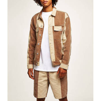 Wholesale mens fashion 100% cotton denim shorts and jackets set