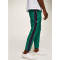 Custom mens  side taping green jogger track pants