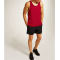Wholesale mens 100% cotton red slim fit sports wear tank