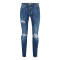 Wholesale fashion style mens strech ripped skinny jeans pants