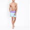 Custom mens beach swimwear color block swim shorts