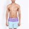 Custom mens beach swimwear color block swim shorts