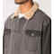Wholesale Mens Dark Grey Shearling Collar Denim Jackets