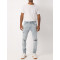 Custom Mens Overwash Ripped Skinny Fit Denim Jeans