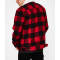 Wholesale mens red check winter windbreaker jackets