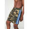 Wholesale mens side stripe camo jogger shorts