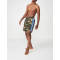 Wholesale mens side stripe camo jogger shorts
