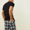 Wholesale mens drawstring workout wear causal fit check shorts