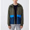 Custom mens 100% nylon color block track windbreaker jackets